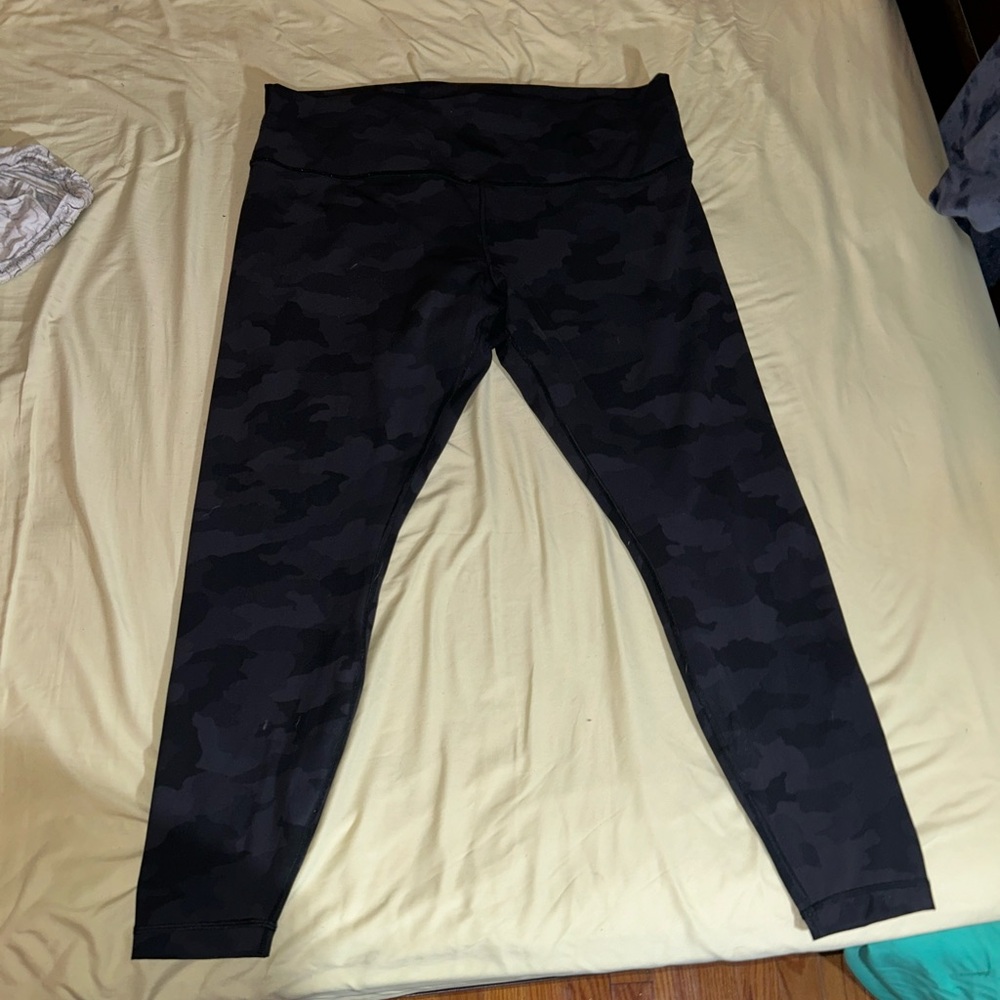 lululemon athletica Black Camouflage Leggings